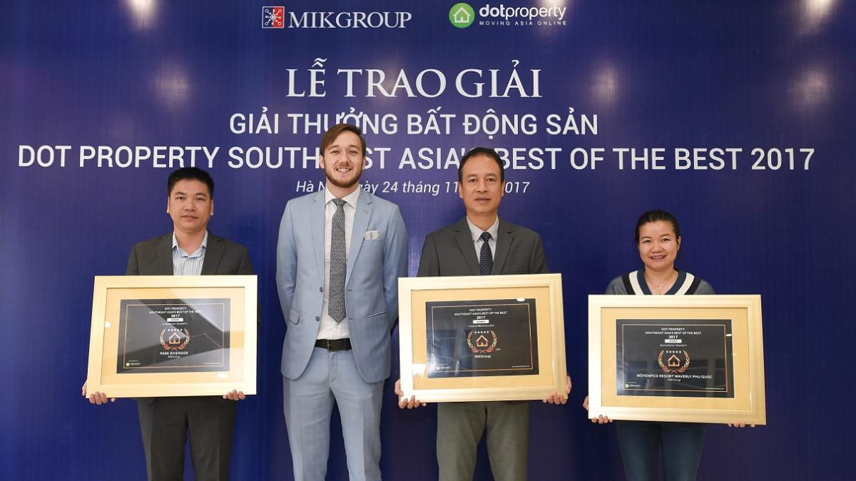 Việc Mövenpick Resort Waverly Phú Quốc được vinh danh là "Dự án ven biển tốt nhất" đã mở màn hiệu quả cho việc MIKGroup ra mắt khu nghỉ dưỡng đẳng cấp vào cuối năm nay với 1 tòa khách sạn, 329 căn hộ nghỉ dưỡng và 79 biệt thự nghỉ dưỡng.