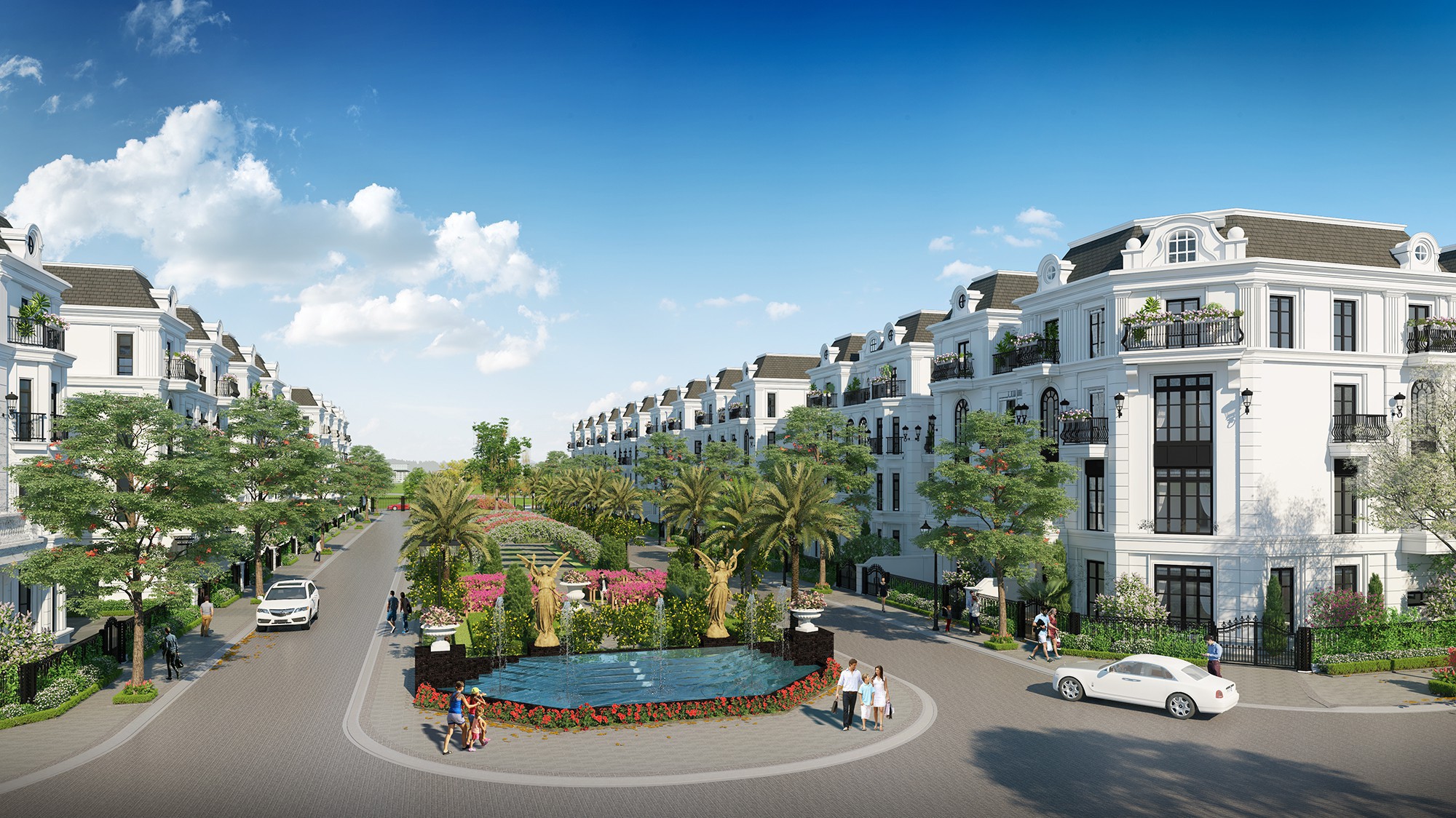 Phối cảnh dự án biệt thự, liền kề Elegant Park Villa. 
