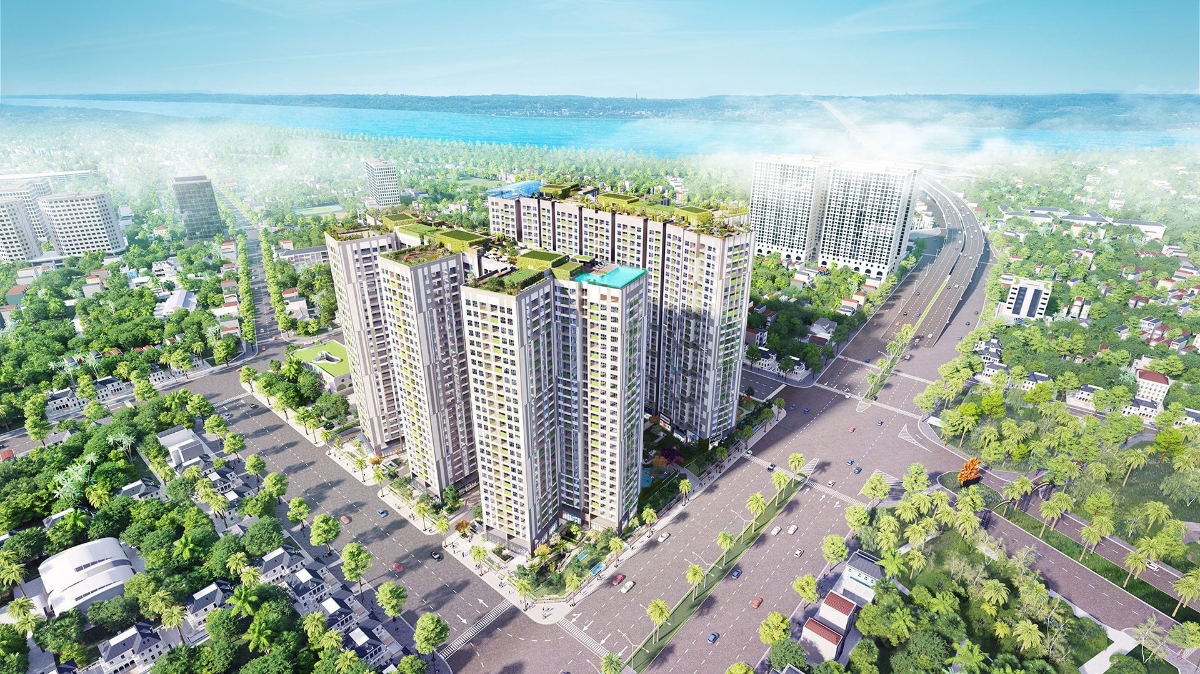 Dự án Imperia Sky Garden (423 Minh Khai, Hà Nội) hiện đã cất nóc cả 4 tòa.