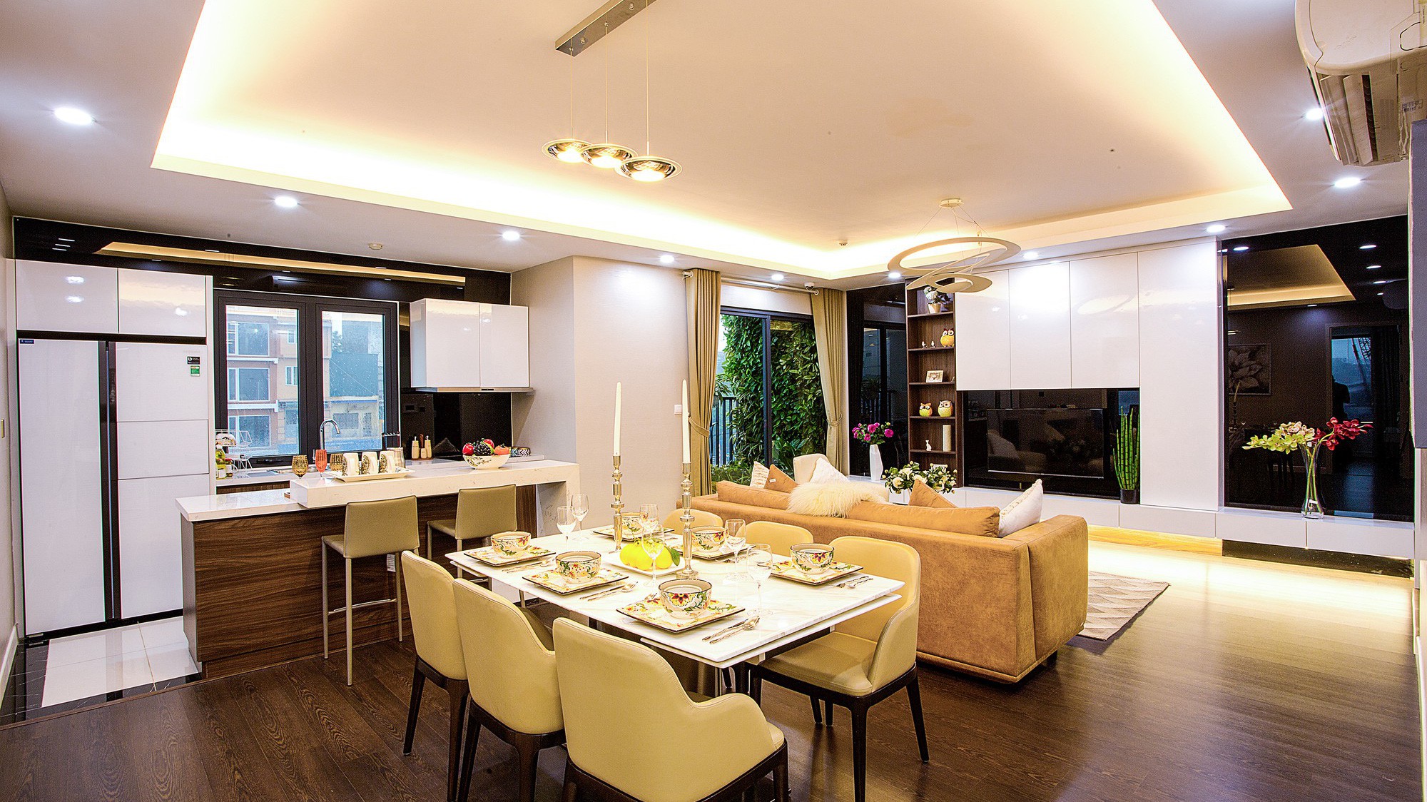 Phối cảnh một căn hộ mẫu tại dự án Imperia Sky Garden.