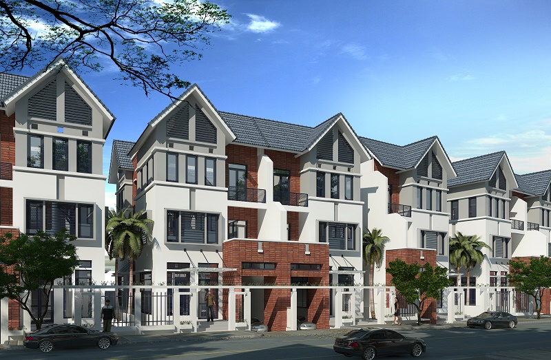 Biệt thự An Khang có vị trí đắc địa tầm nhìn hướng hồ và công viên tại Khu đô thị Dương Nội.