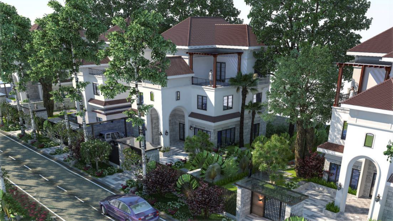 Biệt thự Emerald Villas mang đến không gian sống chuẩn mực của một hệ sinh thái trong lành