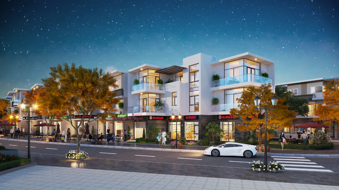 RioVista bao gồm các sản phẩm là nhà phố và biệt thự kết hợp, nổi bật nhất là loại hình shophouse đa chức năng.