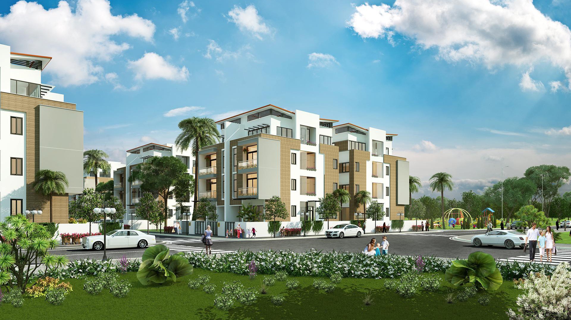 Mỗi căn Shopvilla Imperia Garden có diện tích đất và diện tích sử dụng lớn, mặt tiền đường 7m, có sân vườn xung quanh.