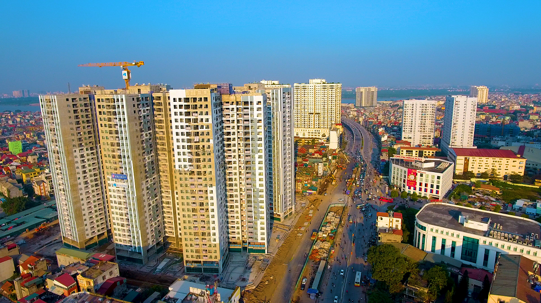 Hình ảnh thực tế tại Imperia Sky Garden những ngày cuối năm 2018.