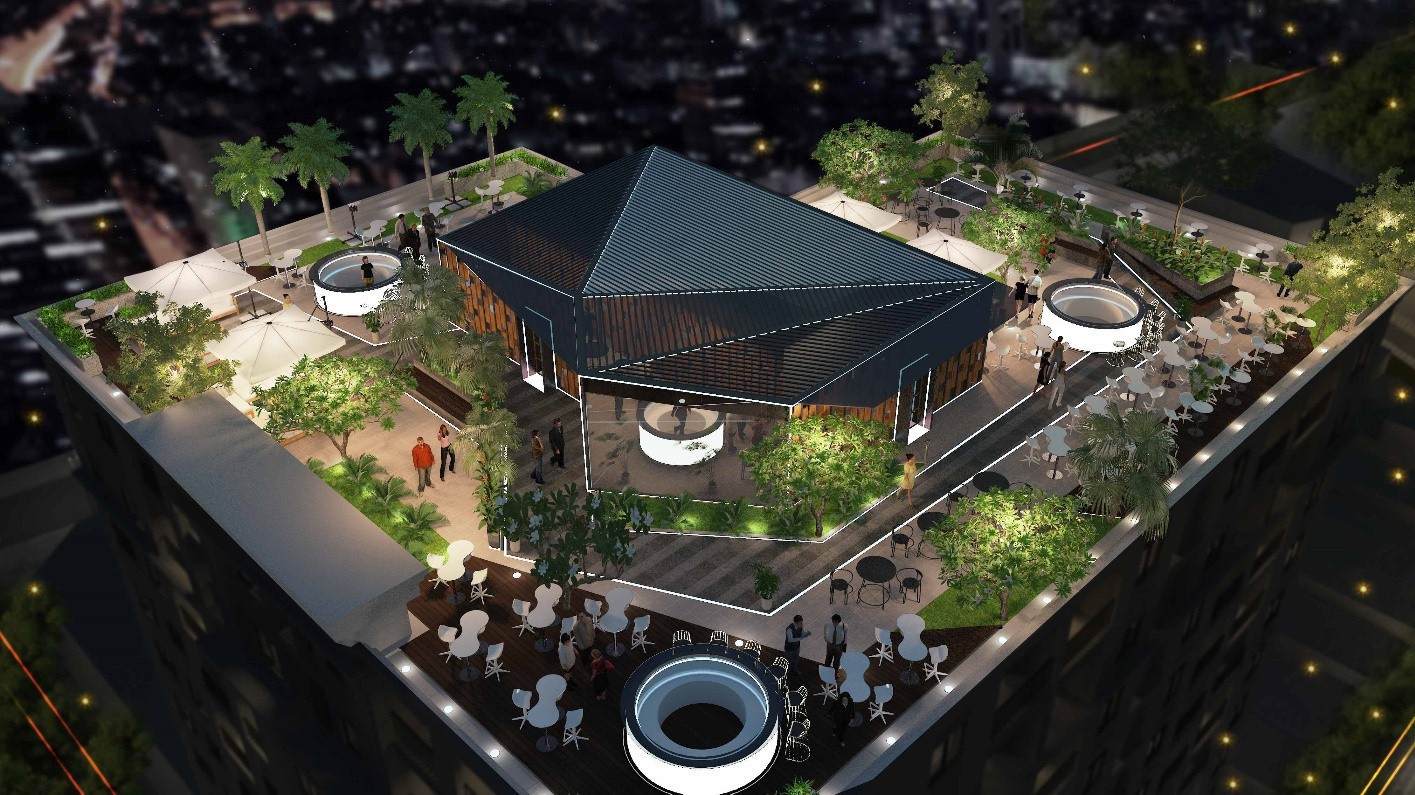 Saigontel Central Park được quy hoạch trên diện tích hơn 21.000m2 bao gồm 1 tòa tháp chung cư cao 19 tầng với 2 tầng hầm và 17 tầng nổi.