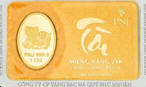 Doanh thu vàng miếng của PNJ tăng 94,2% so với cùng kỳ