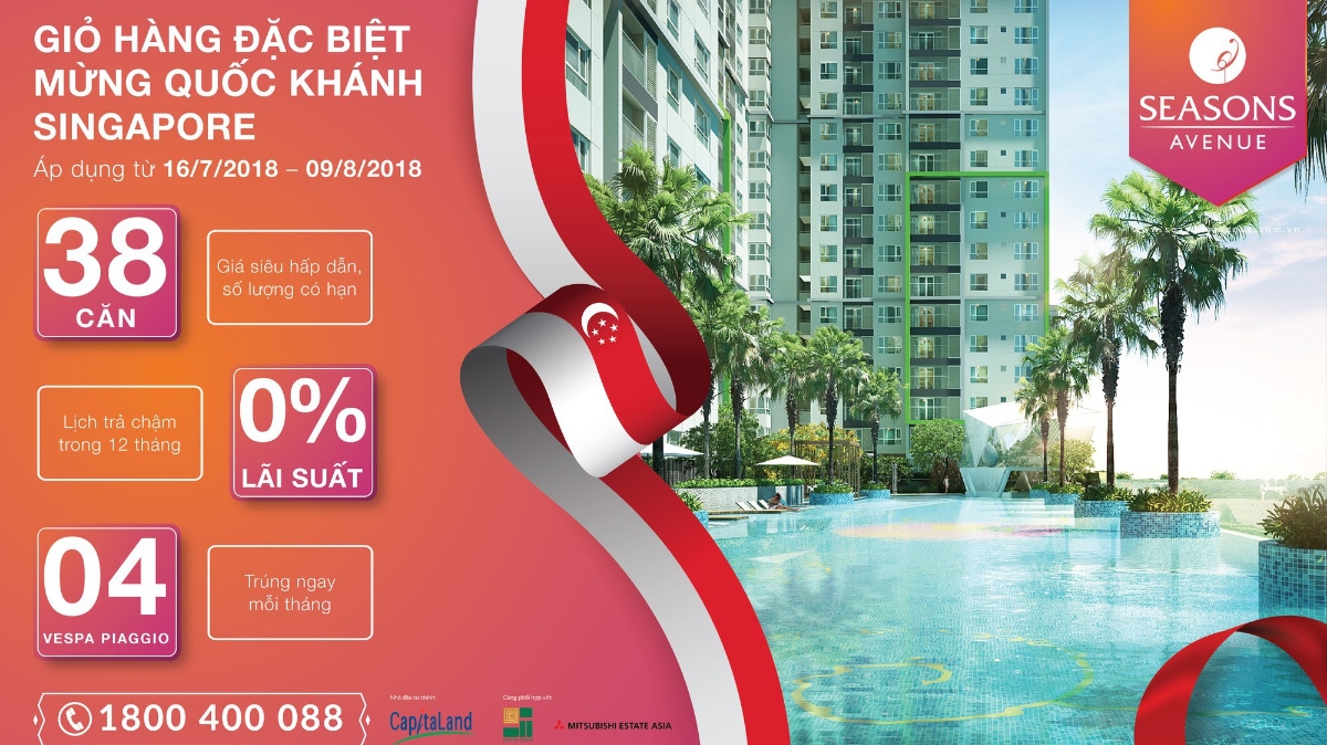 Chính sách đồng giá sẽ áp dụng cho số lượng giới hạn 38 căn hộ S1, S2 và S4 với mức giá hấp dẫn chưa từng có.