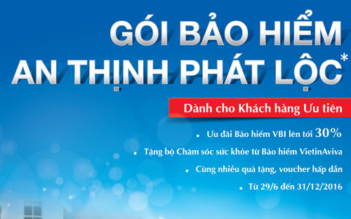 Việc thực hiện chính sách ưu đãi bảo hiểm dành cho khách hàng cá nhân ưu tiên thể hiện sự linh hoạt của VietinBank trong việc nghiên cứu và triển khai các hoạt động kinh doanh phù hợp theo từng địa bàn cũng như phân khúc khách hàng.