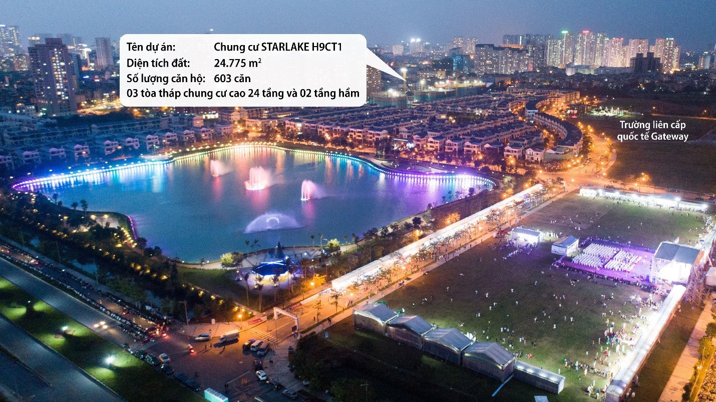 Dự án Starlake có mật độ xây dựng thấp, dành những đặc quyền ưu tiên nhất cho cư dân.