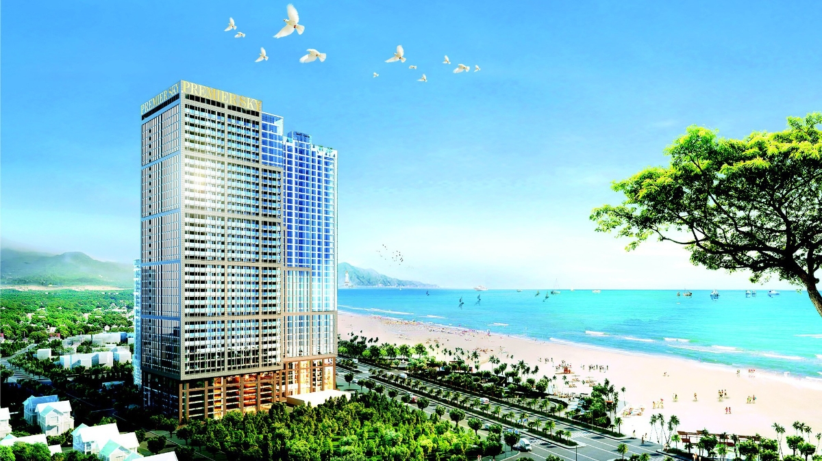 Premier Sky Residences có quy mô 1 tầng hầm và 40 tầng nổi, chiều cao công trình là 128.1m.