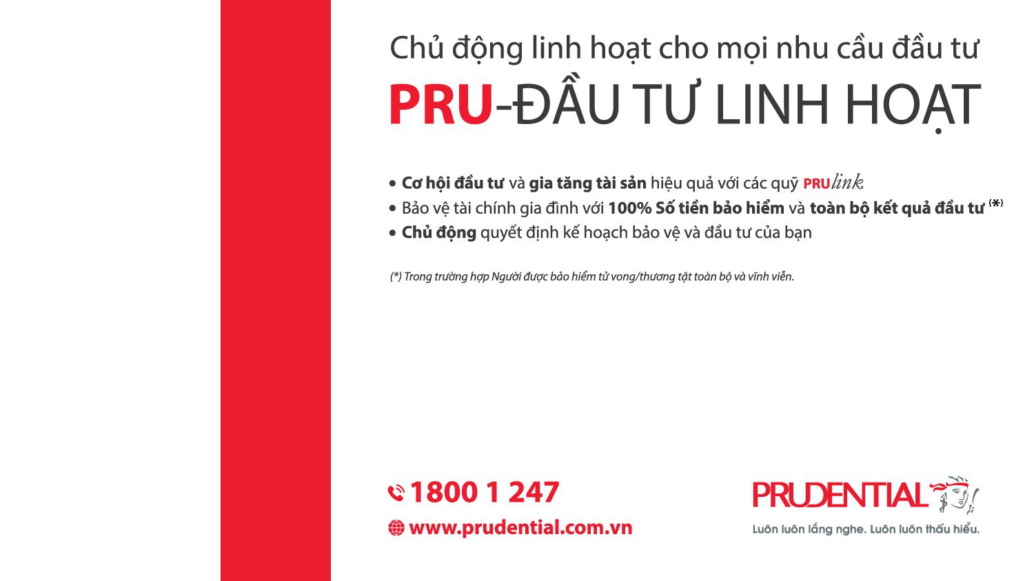 PRU - đầu tư linh hoạt mang đến cơ hội đầu tư và gia tăng tài sản với các quỹ PRUlink.