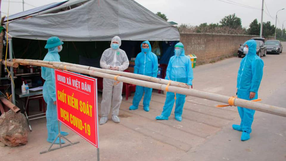 Quảng Ninh lập chốt kiểm soát phòng chống dịch Covid-19. Ảnh - Bộ Y tế. 