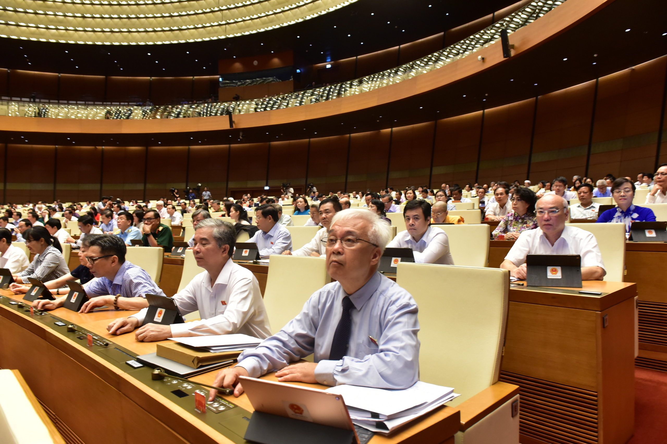 Quốc hội thông qua Nghị quyết phê chuẩn Hiệp định Thương mại Tự do giữa Việt Nam và Liên minh Châu Âu (EVFTA) ngày 8/6/2020 - Ảnh: Quochoi.vn