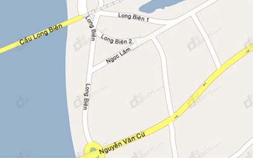 Khu vực quy hoạch xây tuyến đường nối từ Nguyễn Văn Cừ với đê tả ngạn sông Hồng.<br>