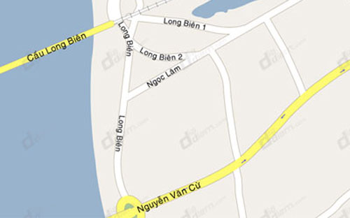 Khu vực quy hoạch xây tuyến đường nối từ Nguyễn Văn Cừ với đê tả ngạn sông Hồng.<br>