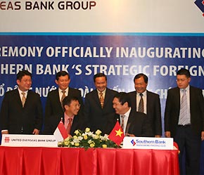 Vào cuối tháng 12 vừa qua, UOB đã chính thức là cổ đông của Southern Bank.