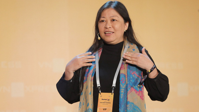 Bà Nguyễn Phi Vân, Chủ tịch Mạng lưới đầu tư thiên thần Việt Nam.