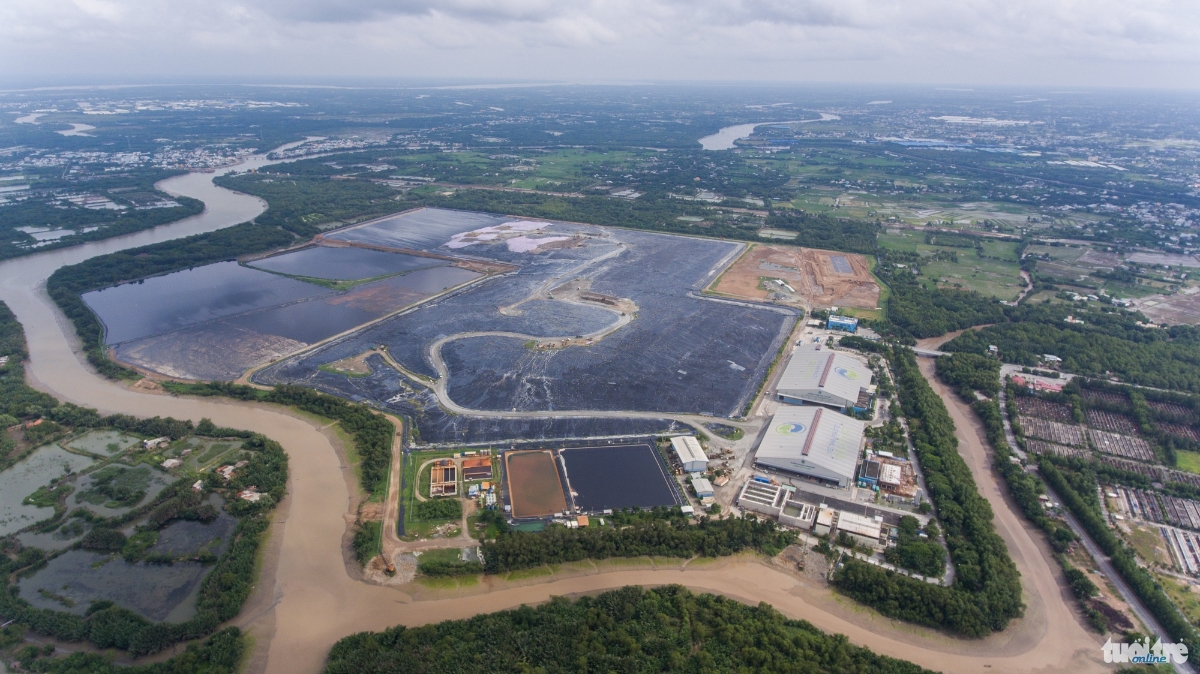 Toàn cảnh khu xử lý rác Đa Phước.<br>