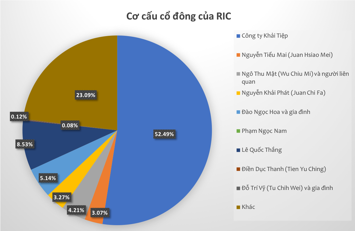 Các cá nhân trên đều là thành viên HĐQT và ban điều hành của RIC