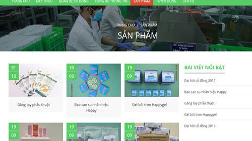 Trang web của Công ty Cổ phần Merufa.