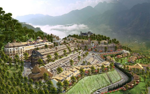 Sapa Jade Hill với quy mô 125 căn biệt thự nghỉ dưỡng, 151 nhà phố 
thương mại, 14 khu du lịch và 6 khách sạn đạt tiêu chuẩn từ 3 đến 5 sao.