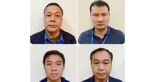 Trong ảnh là Nguyễn Tiến Thành (trên cùng bên trái), Hà Văn Bình (trên cùng bên phải), Phạm Đình Phú (phía dưới bên trái), Nguyễn Thành An (phía dưới bên phải).