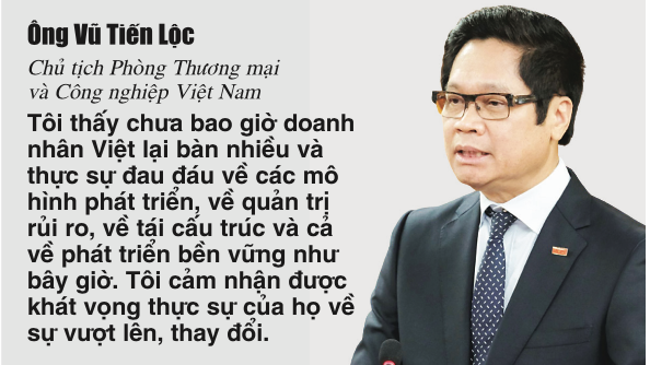 Ông Vũ Tiến Lộc, Chủ tịch Phòng Thương mại và Công nghiệp Việt Nam 