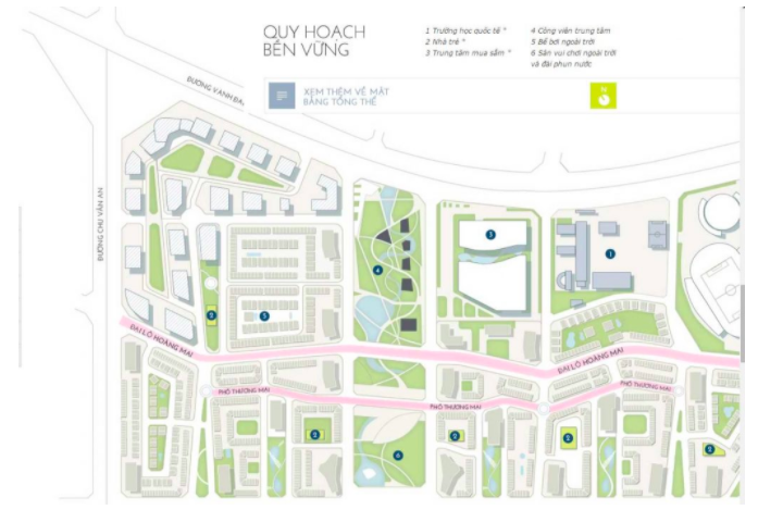 Quy hoạch phân khu chức năng của The Manor Central Park.