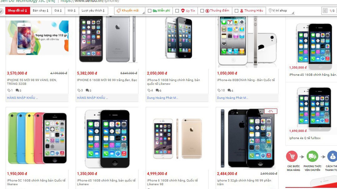 Các loại iPhone 4, 5 đang được rao bán với giá rẻ trên thị trường Hà Nội hiện nay đa phần đều là hàng dựng.
