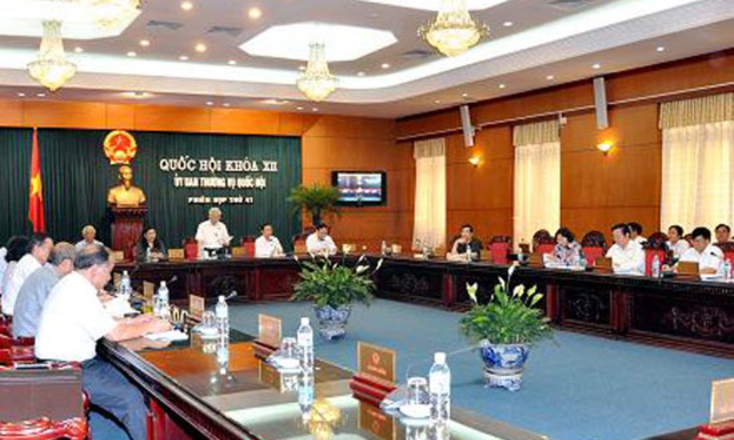 Một phiên họp của Ủy ban Thường vụ Quốc hội.