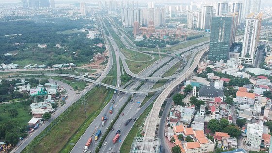 Một đoạn tuyến Metro 1 Bến Thành - Suối Tiên