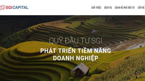 Trang beb của Công ty cổ phần Quản lý quỹ đầu tư SGI.
