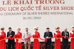 Cắt băng khai trương Khu du lịch quốc tế Silver Shores Đà Nẵng.