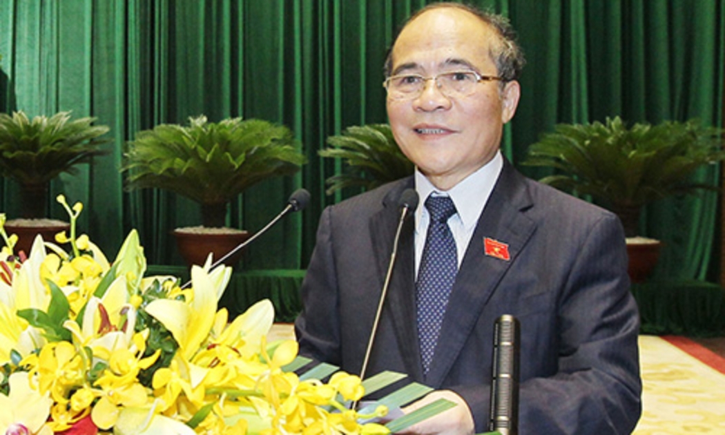 Chủ tịch Quốc hội Nguyễn Sinh Hùng.<br>