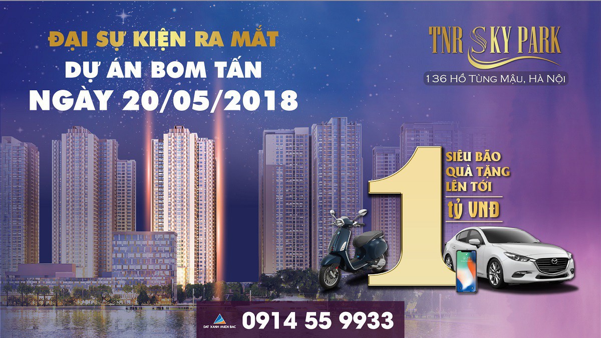 Lễ ra mắt chính thức dự án này sẽ được tổ chức tại khách sạn Deawoo với chương trình ưu đãi đặc biệt đi kèm. 