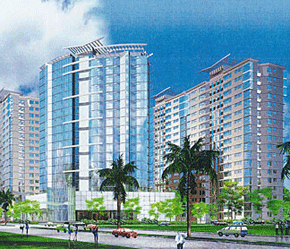 Phối cảnh khu căn hộ Sky Garden III.