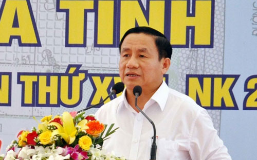 Tân Bí thư Tỉnh uỷ Hà Tĩnh Lê Đình Sơn.<br>