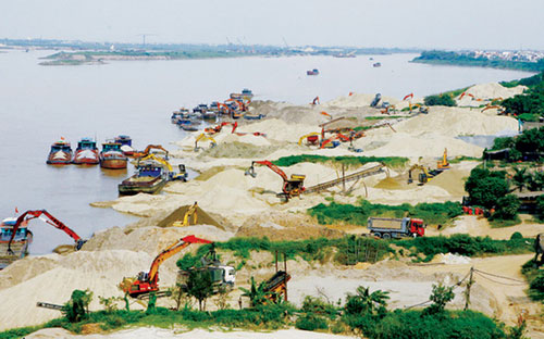 Một góc sông Hồng.<br>