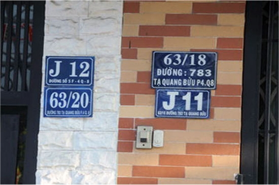 Hiện cách đánh số nhà tại Tp.HCM còn nhiều bất cập - Ảnh minh họa.
