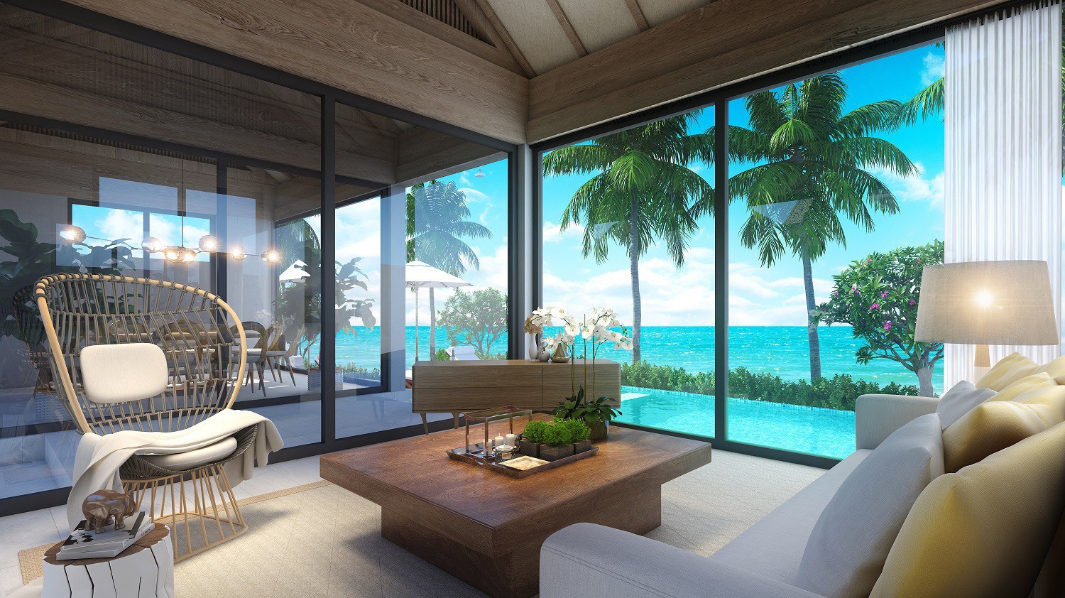 Một dự án gây nhiều chú ý tại bãi Kem của Phú Quốc thời gian qua là "ngôi làng biển" Sun Premier Village Kem Beach Resort do Sun Group đầu tư.