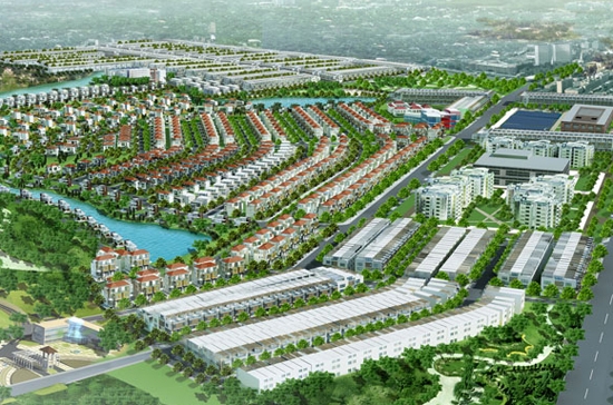 Phối cảnh khu đô thị Suối Son.