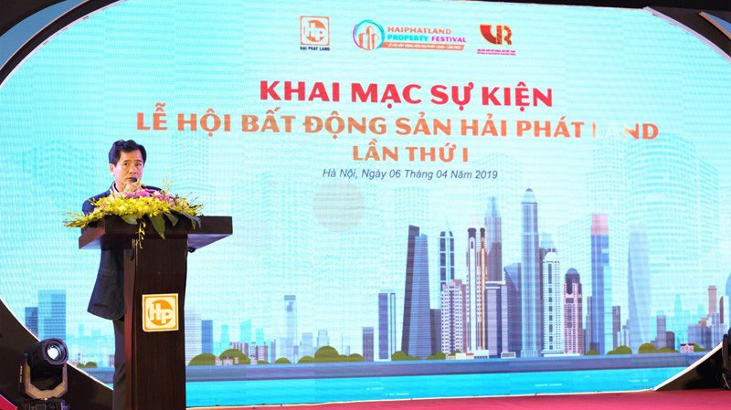 Ông Nguyễn Văn Đính - Phó chủ tịch Hội Môi giới Bất động sản Việt Nam tại sự kiện.