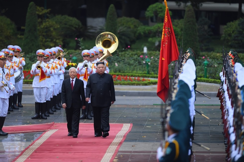 Tổng bí thư, Chủ tịch nước Nguyễn Phú Trọng đón Chủ tịch Kim Jong-un - Ảnh 5.