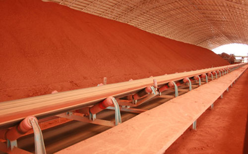 Khu vực chưa quặng tinh bauxite tại dự án Tân Rai.<br>