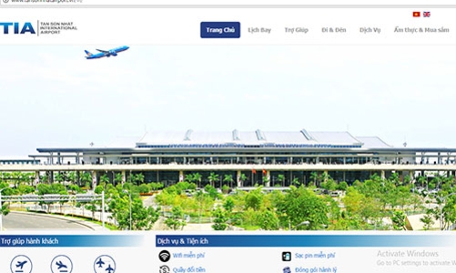 Website sân bay Tân Sơn Nhất bị hacker tấn công