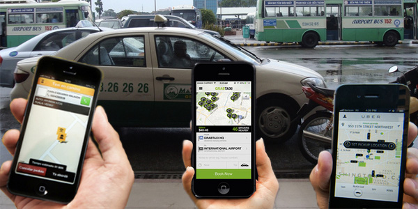 Cuộc chiến căng thẳng giữa các hãng taxi công nghệ và taxi truyền thống. <br>
