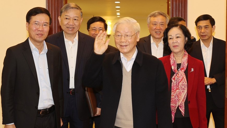 Tổng Bí thư, Chủ tịch nước đề nghị, ngay sau Tết, các cấp, các ngành tập trung ngay vào chỉ đạo thực hiện nhiệm vụ phát triển kinh tế-xã hội, hoàn thành nhiệm vụ chính trị được giao.