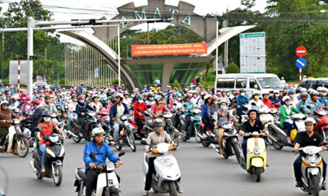 Một khu công nghiệp do nhà đầu tư Thái Lan đầu tư.