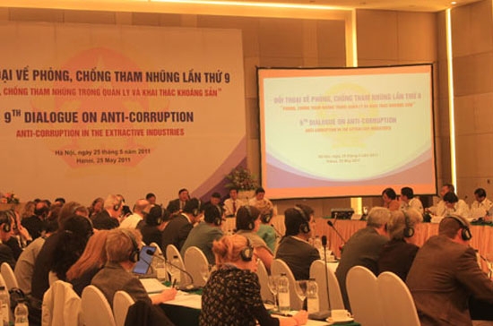 Cuộc đối thoại về phòng chống tham nhũng trong lĩnh vực quản lý, khai thác khoáng sản thu hút nhiều đại biểu trong và ngoài nước - Ảnh: Thế Dũng